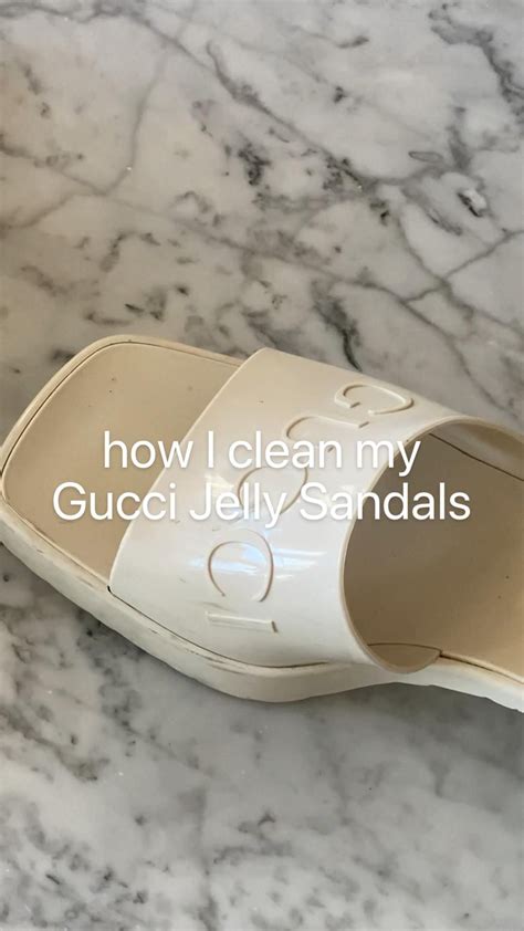 how to clean gucci slides|cleaning gucci slides.